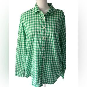 J.Crew Women’s Button Down Shirt 100% Cotton size L